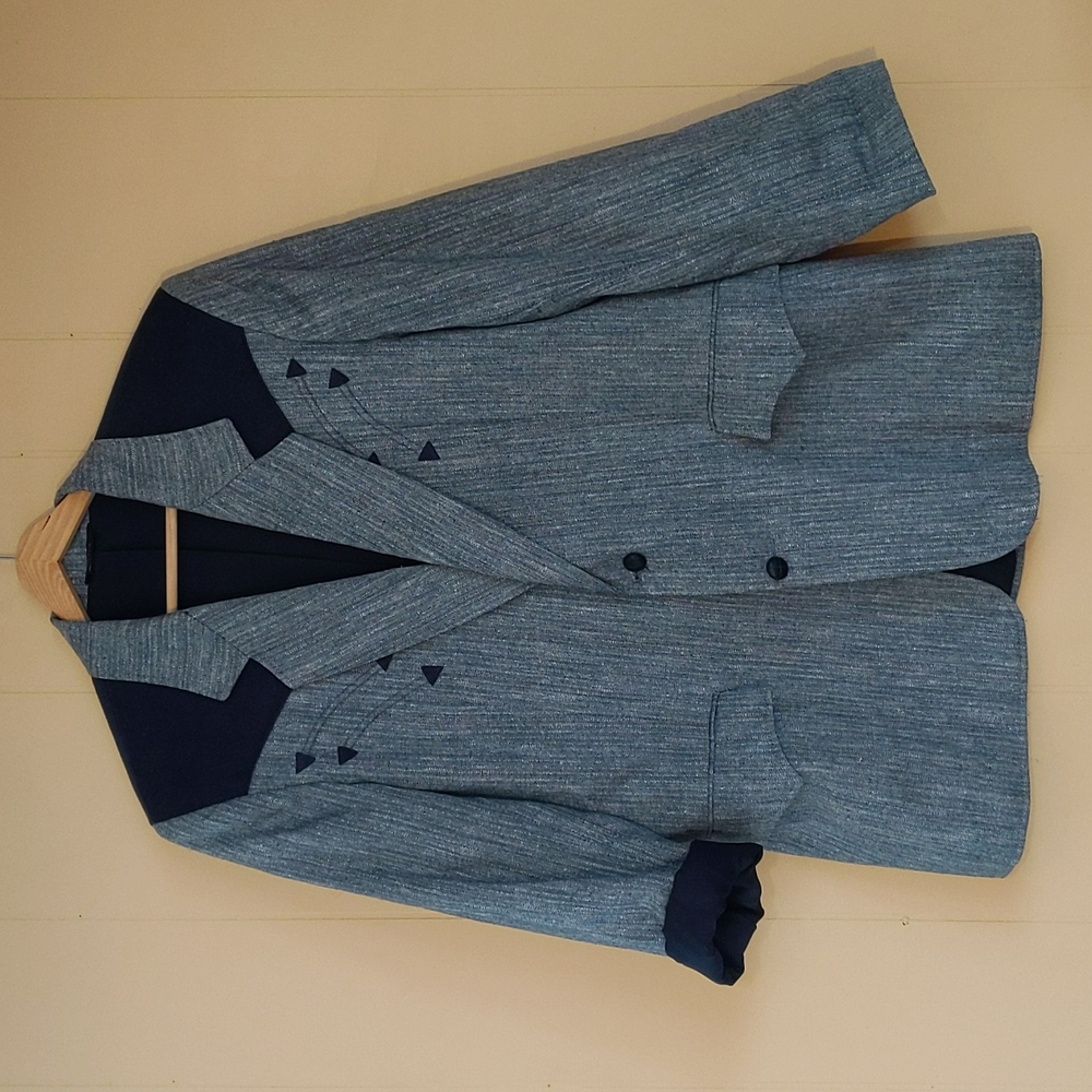 90s Y2K Vintage Navy Western Cowboy Jacket Blazer 42